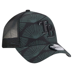 Tampa Bay Rays 9FORTY A-Frame Trucker Adjustable Hat Black
