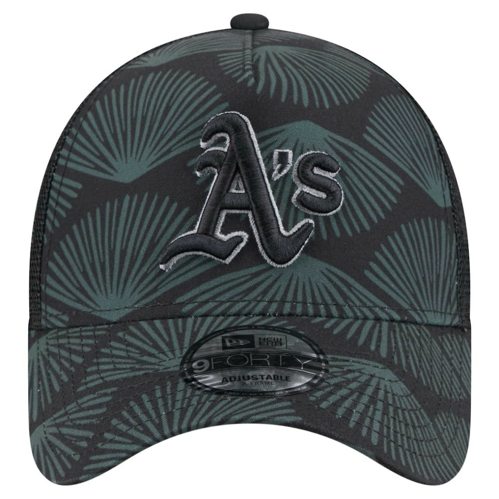 Athletics 9FORTY A-Frame Trucker Adjustable Hat Black