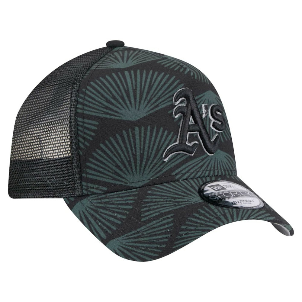 Athletics 9FORTY A-Frame Trucker Adjustable Hat Black