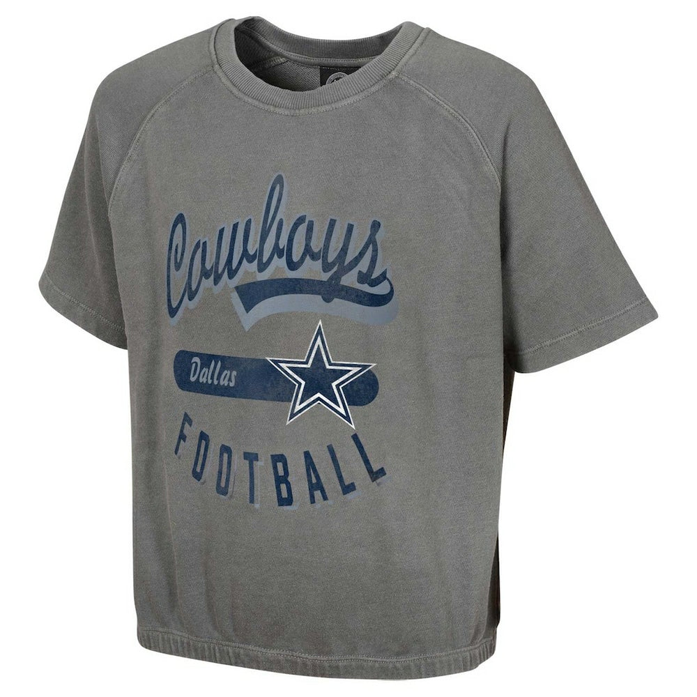 Dallas Cowboys Women's Mineral Wash Short Sleeve Top - Gray sale
