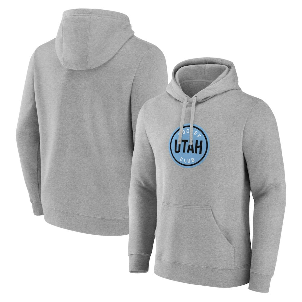 Utah Mammoth Fanatics Draft Logo Pullover Hoodie - Steel Hoodies