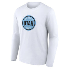 Utah Mammoth Fanatics Draft Logo Long Sleeve T-Shirt - White T-shirts