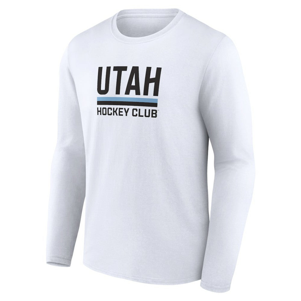 Utah Mammoth Fanatics Secondary Logo Long Sleeve T-Shirt - White T-shirts