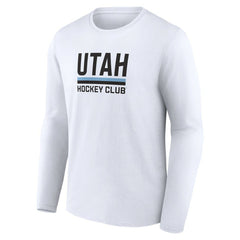 Utah Mammoth Fanatics Secondary Logo Long Sleeve T-Shirt - White T-shirts
