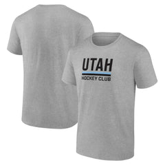 Utah Mammoth Fanatics Draft Logo T-Shirt - Heather Gray T-shirts
