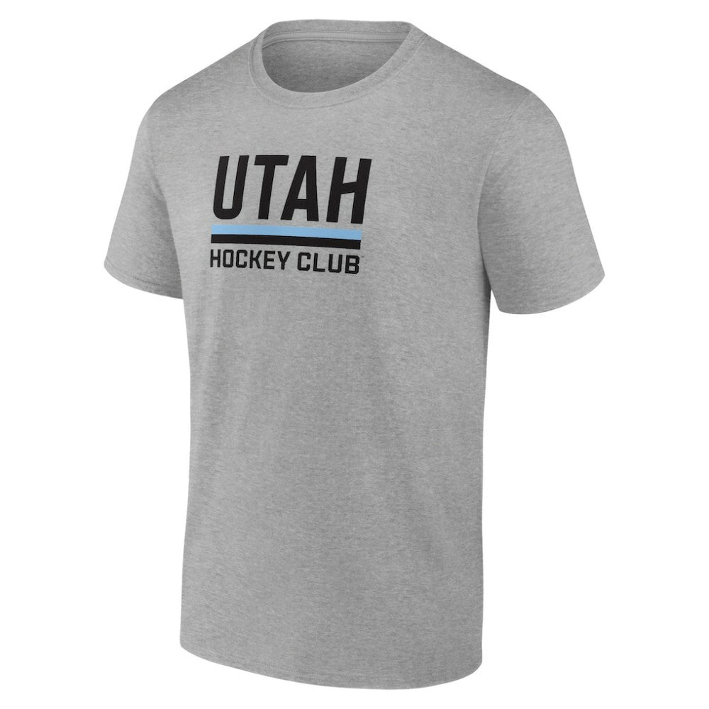 Utah Mammoth Fanatics Draft Logo T-Shirt - Heather Gray T-shirts