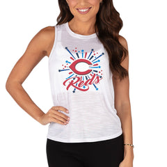Cincinnati Reds Concepts Sport Women's Infuse Tank Top White
