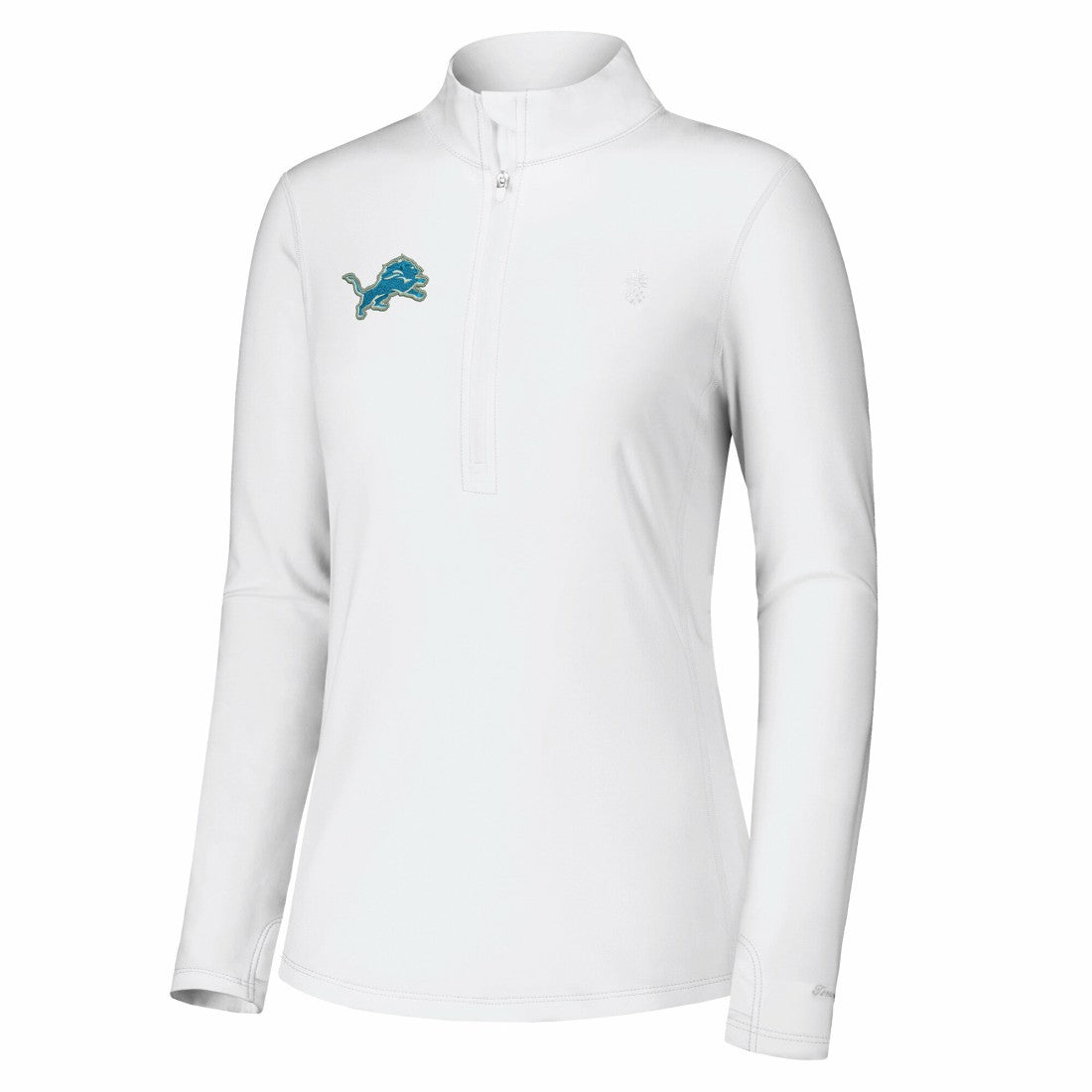 Detroit Lions Women's Sport Playa Vista IslandZone Quarter-Zip Jacket - White cheap