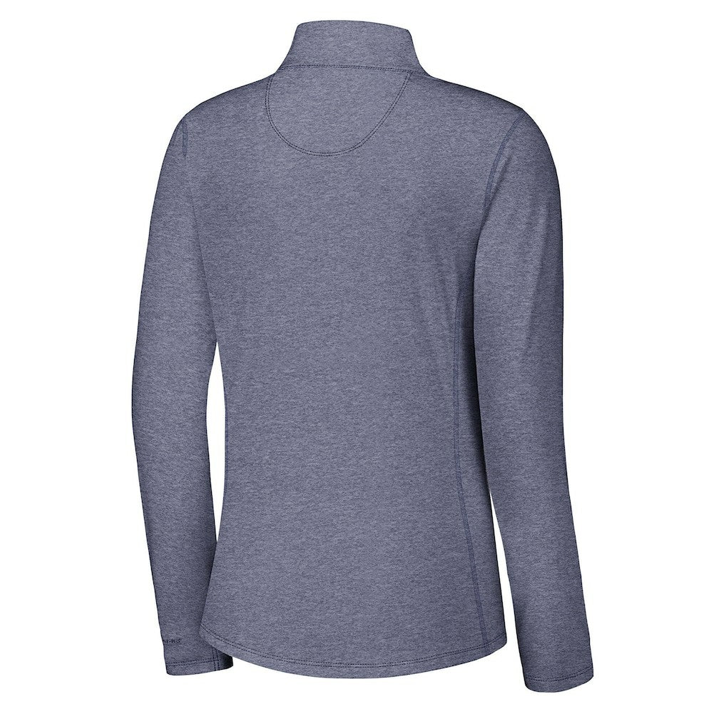 New England Patriots Women's Sport Playa Vista IslandZone Quarter-Zip Jacket - Navy for sale