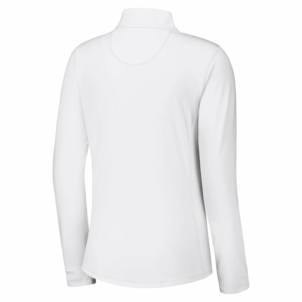 Buffalo Bills Women's Sport Playa Vista IslandZone Quarter-Zip Jacket - White discount