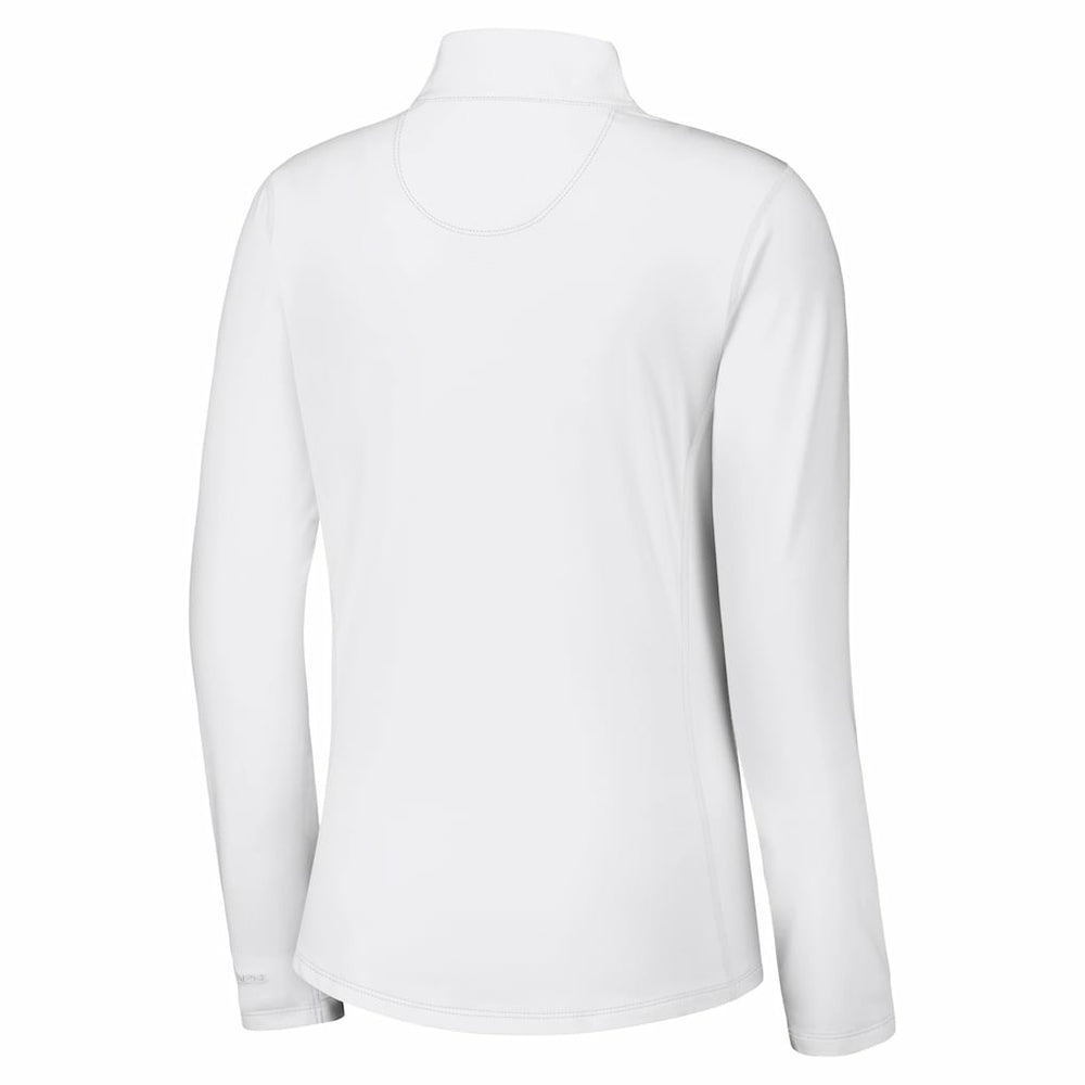 Buffalo Bills Women's Sport Playa Vista IslandZone Quarter-Zip Jacket - White discount