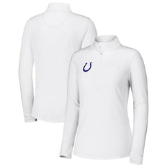 Indianapolis Colts Women's Sport Playa Vista IslandZone Quarter-Zip Jacket - White on sale