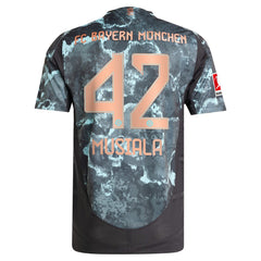 Jamal Musiala Bayern Munich 2024/25 Away Player Jersey - Black on sale