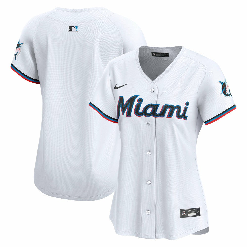 Miami Marlins Women's Home Limited Jersey White
