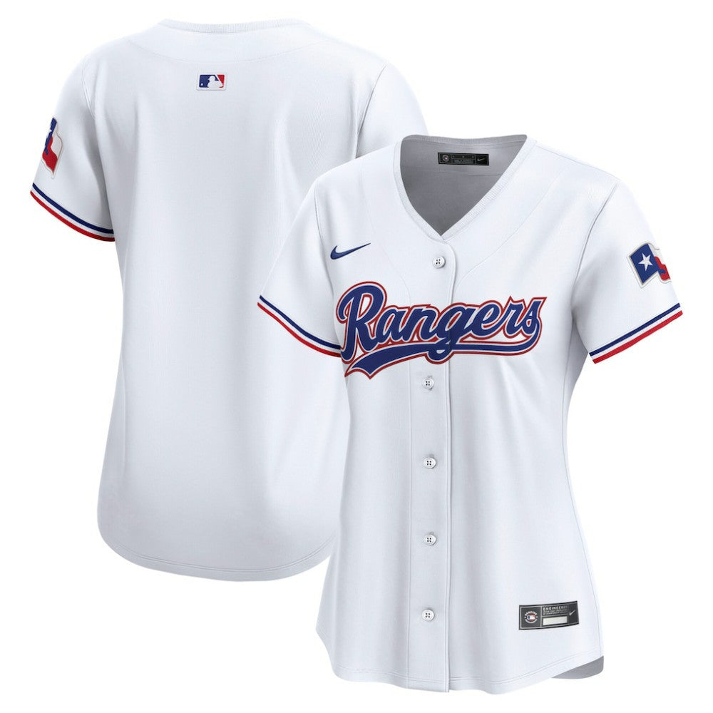 Texas Rangers Women's Home Limited Jersey White