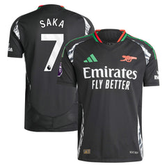 Bukayo Saka Arsenal 2024/25 Away Player Jersey - Black on sale