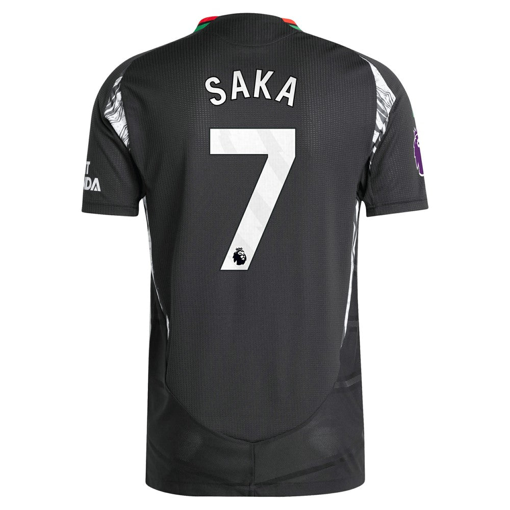 Bukayo Saka Arsenal 2024/25 Away Player Jersey - Black on sale