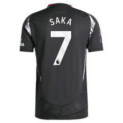 Bukayo Saka Arsenal 2024/25 Away Player Jersey - Black on sale