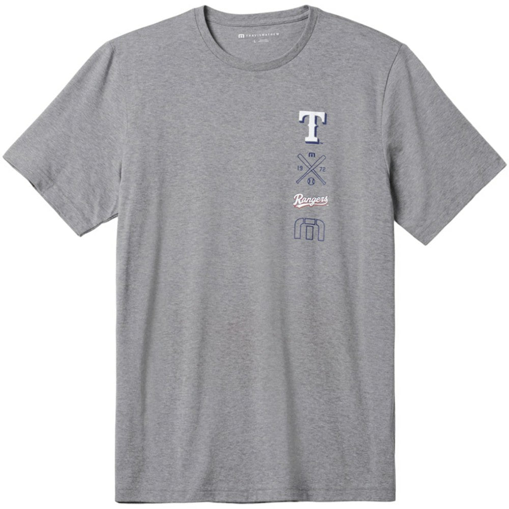 Texas Rangers TravisMathew Sunset Slam T-Shirt Gray