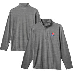 Chicago Cubs TravisMathew The Heater Quarter-Zip Pullover Top Gray