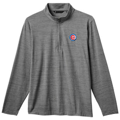 Chicago Cubs TravisMathew The Heater Quarter-Zip Pullover Top Gray