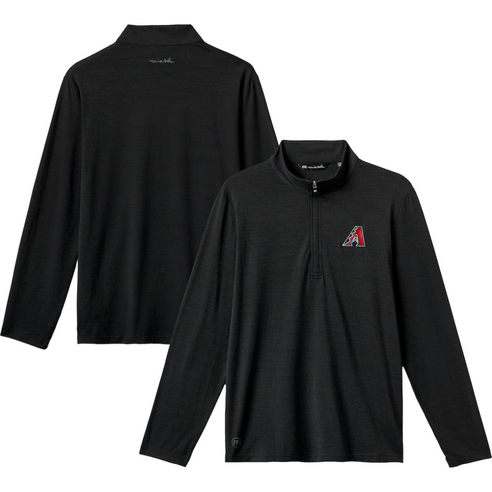 Arizona Diamondbacks TravisMathew The Heater Quarter-Zip Pullover Top Black