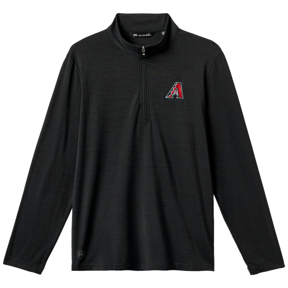 Arizona Diamondbacks TravisMathew The Heater Quarter-Zip Pullover Top Black