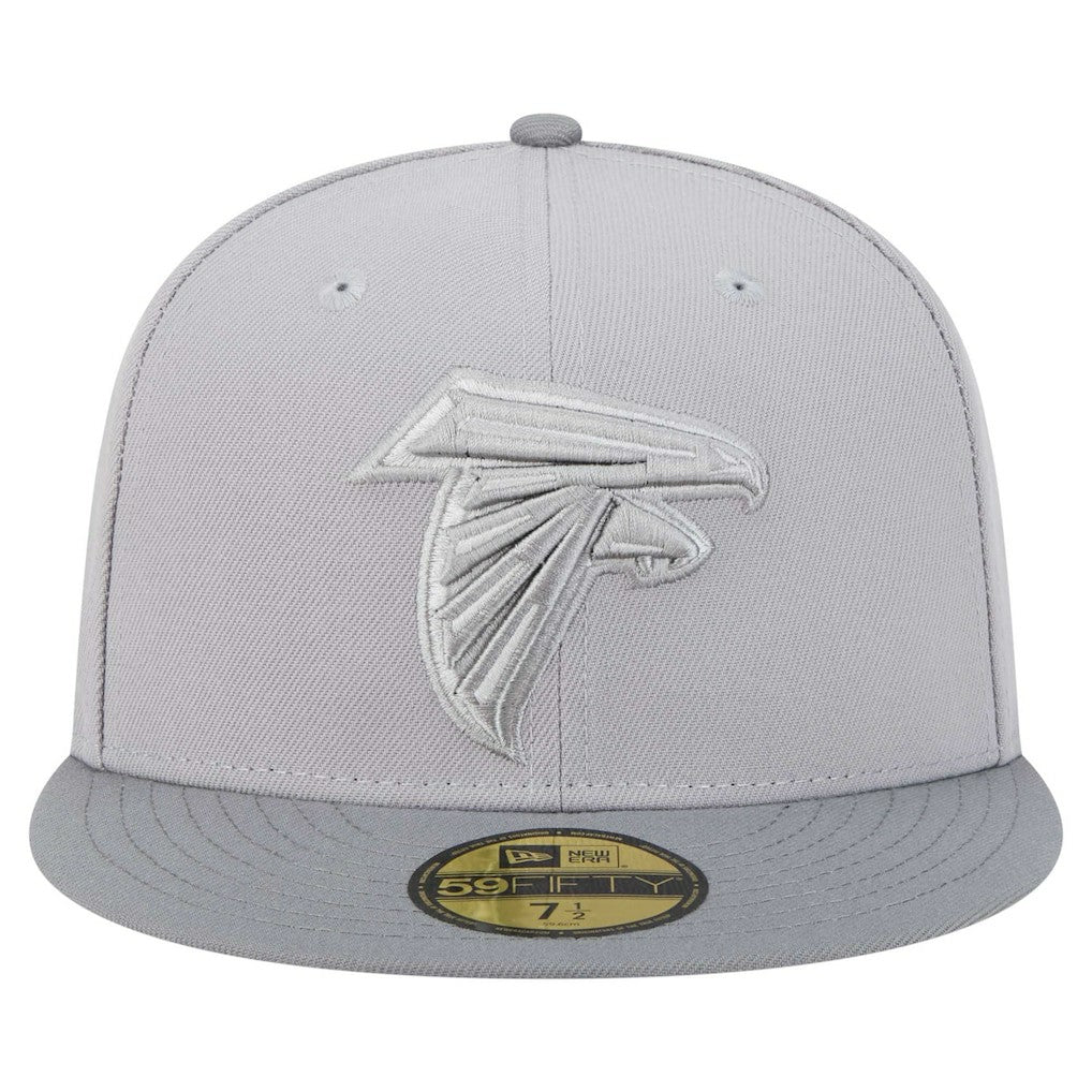 Atlanta Falcons New Era Iron Cloud 59FIFTY Fitted Hat - Gray/Graphite sale