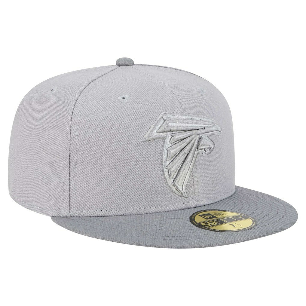 Atlanta Falcons New Era Iron Cloud 59FIFTY Fitted Hat - Gray/Graphite sale
