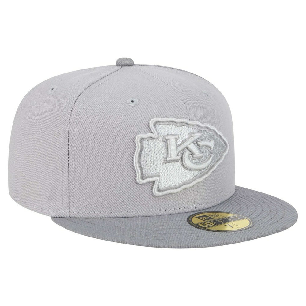 Kansas City Chiefs New Era Iron Cloud 59FIFTY Fitted Hat - Gray/Graphite for sale
