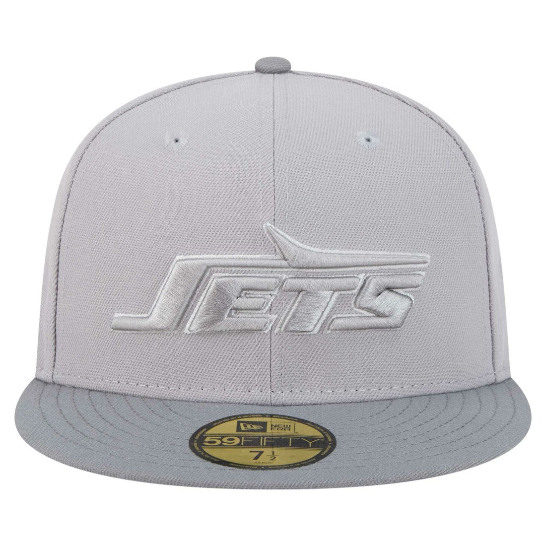 New York Jets New Era Iron Cloud 59FIFTY Fitted Hat - Gray/Graphite online