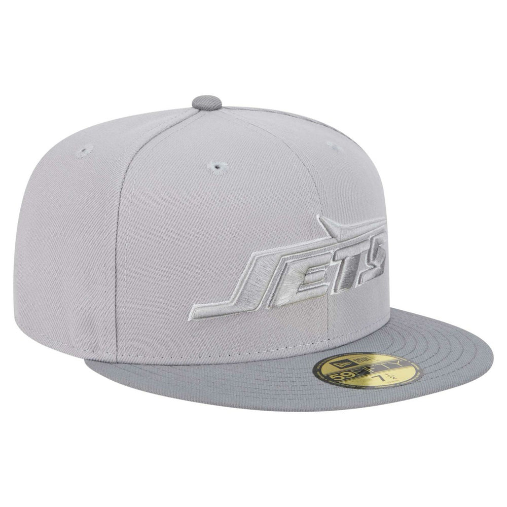 New York Jets New Era Iron Cloud 59FIFTY Fitted Hat - Gray/Graphite online