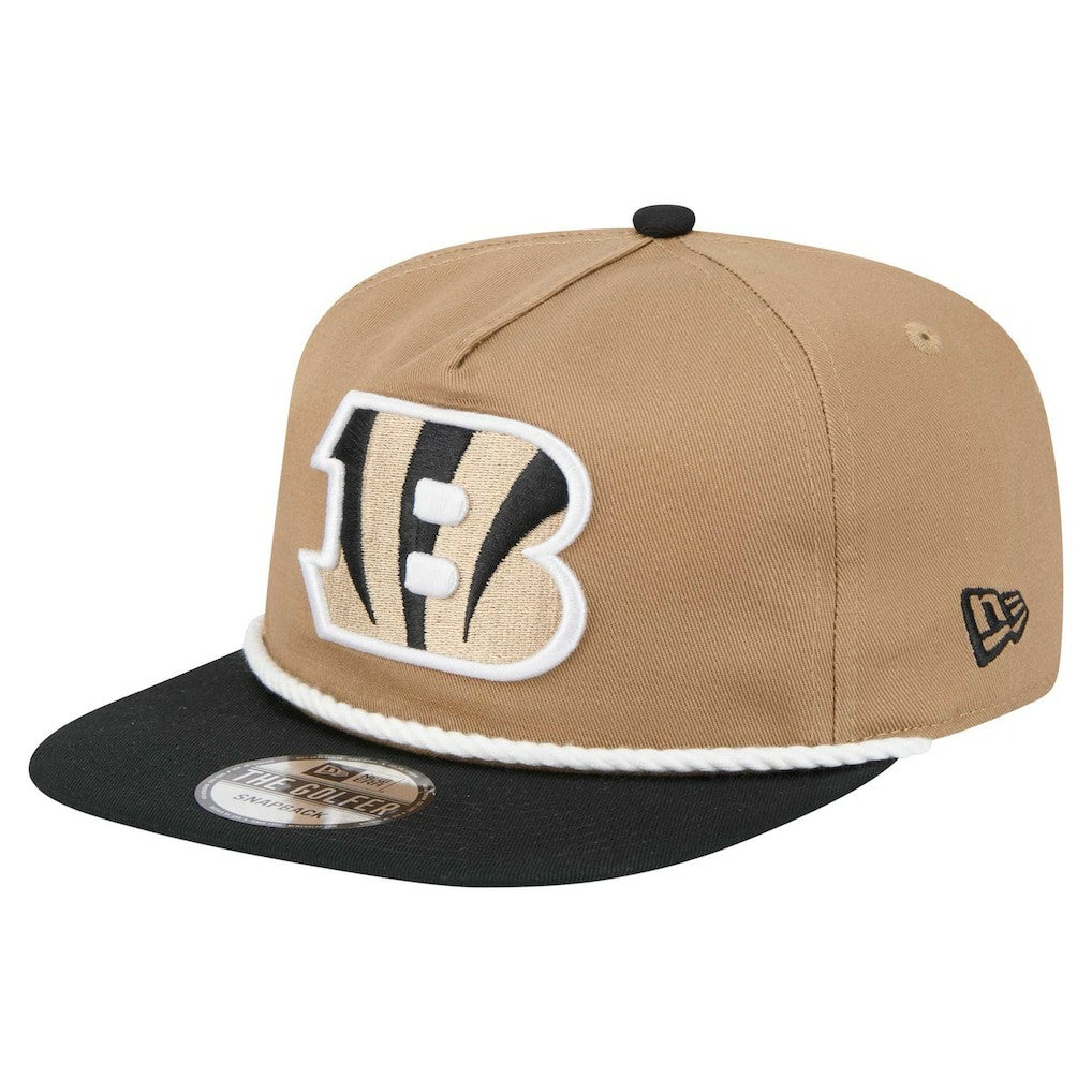 Cincinnati Bengals New Era Desert Golfer Snapback Hat - Khaki/Black discount