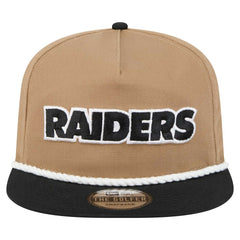 Las Vegas Raiders New Era Desert Golfer Snapback Hat - Khaki/Black for sale