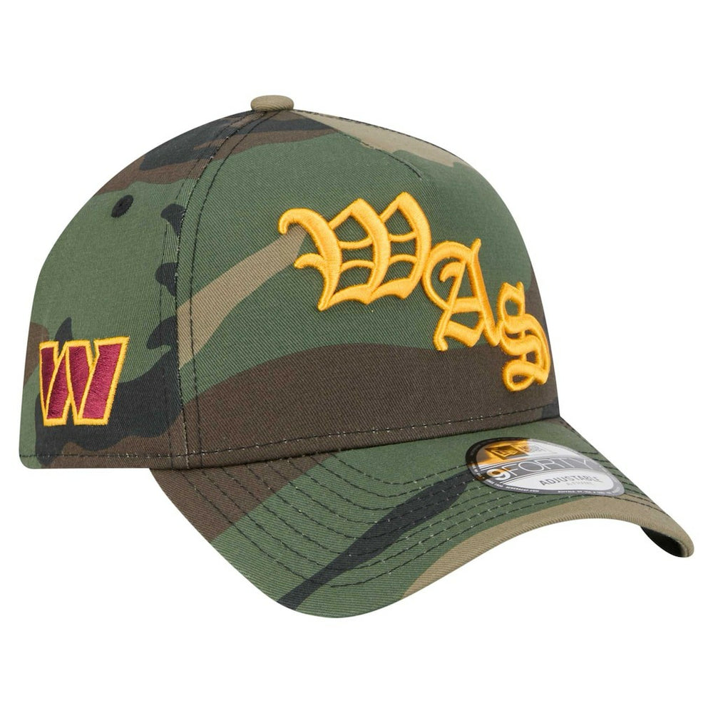Washington Commanders New Era Mystic Camo A-Frame 9FORTY Adjustable Hat - Camo discount