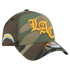 Los Angeles Chargers New Era Mystic Camo A-Frame 9FORTY Adjustable Hat - Camo for sale