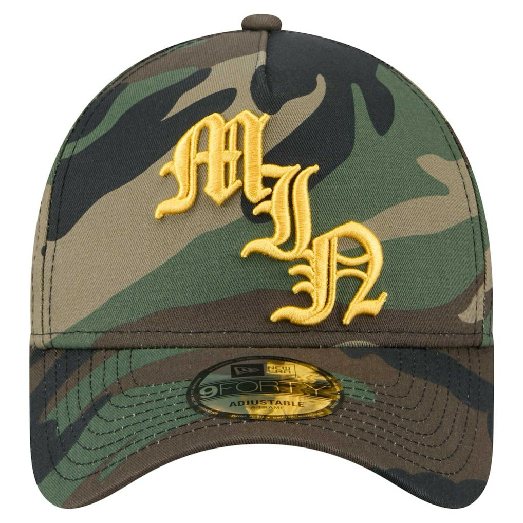Minnesota Vikings New Era Mystic Camo A-Frame 9FORTY Adjustable Hat - Camo on sale