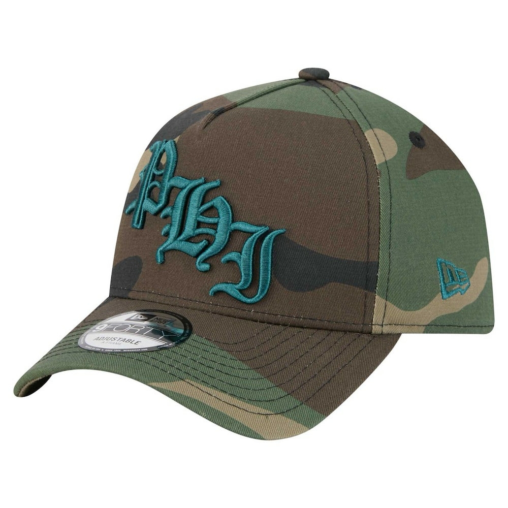 Philadelphia Eagles New Era Mystic Camo A-Frame 9FORTY Adjustable Hat - Camo online