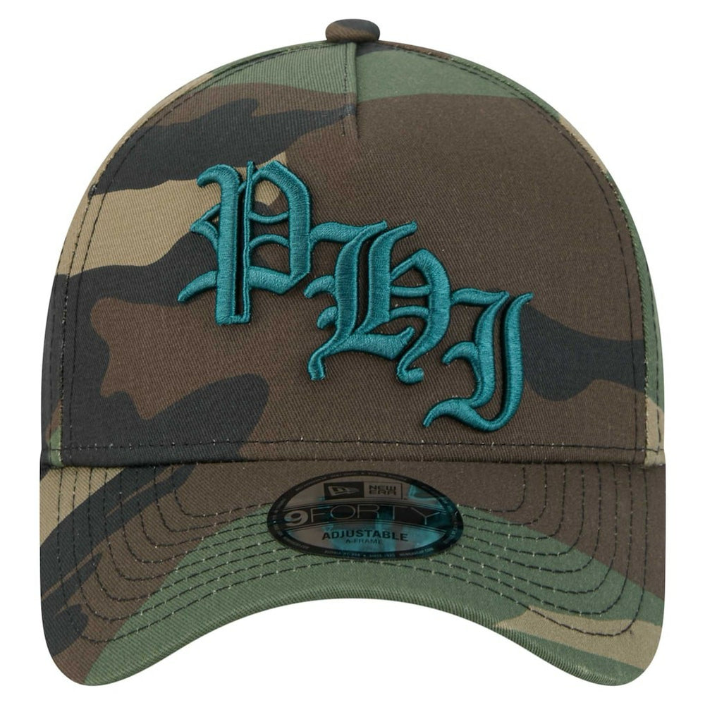 Philadelphia Eagles New Era Mystic Camo A-Frame 9FORTY Adjustable Hat - Camo online