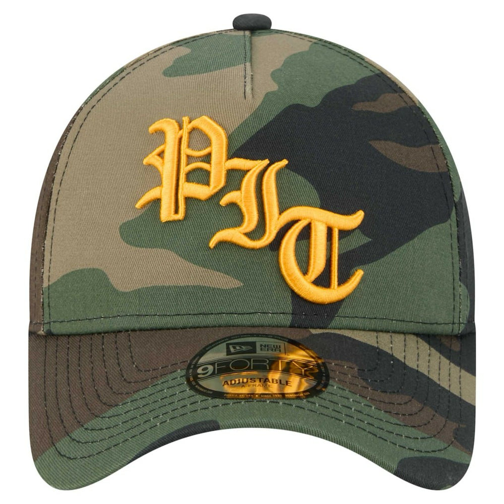 Pittsburgh Steelers New Era Mystic Camo A-Frame 9FORTY Adjustable Hat - Camo outlet