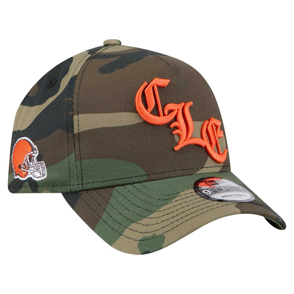 Cleveland Browns New Era Mystic Camo A-Frame 9FORTY Adjustable Hat - Camo on sale