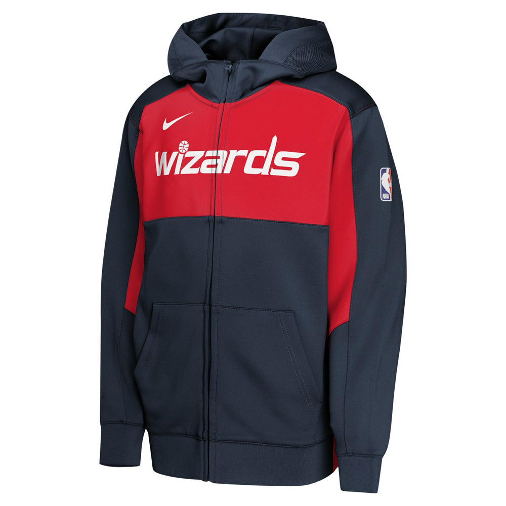 Washington Wizards Youth Authentic On-Court Showtime Performance Full-Zip Hoodie - Navy/Red for sale