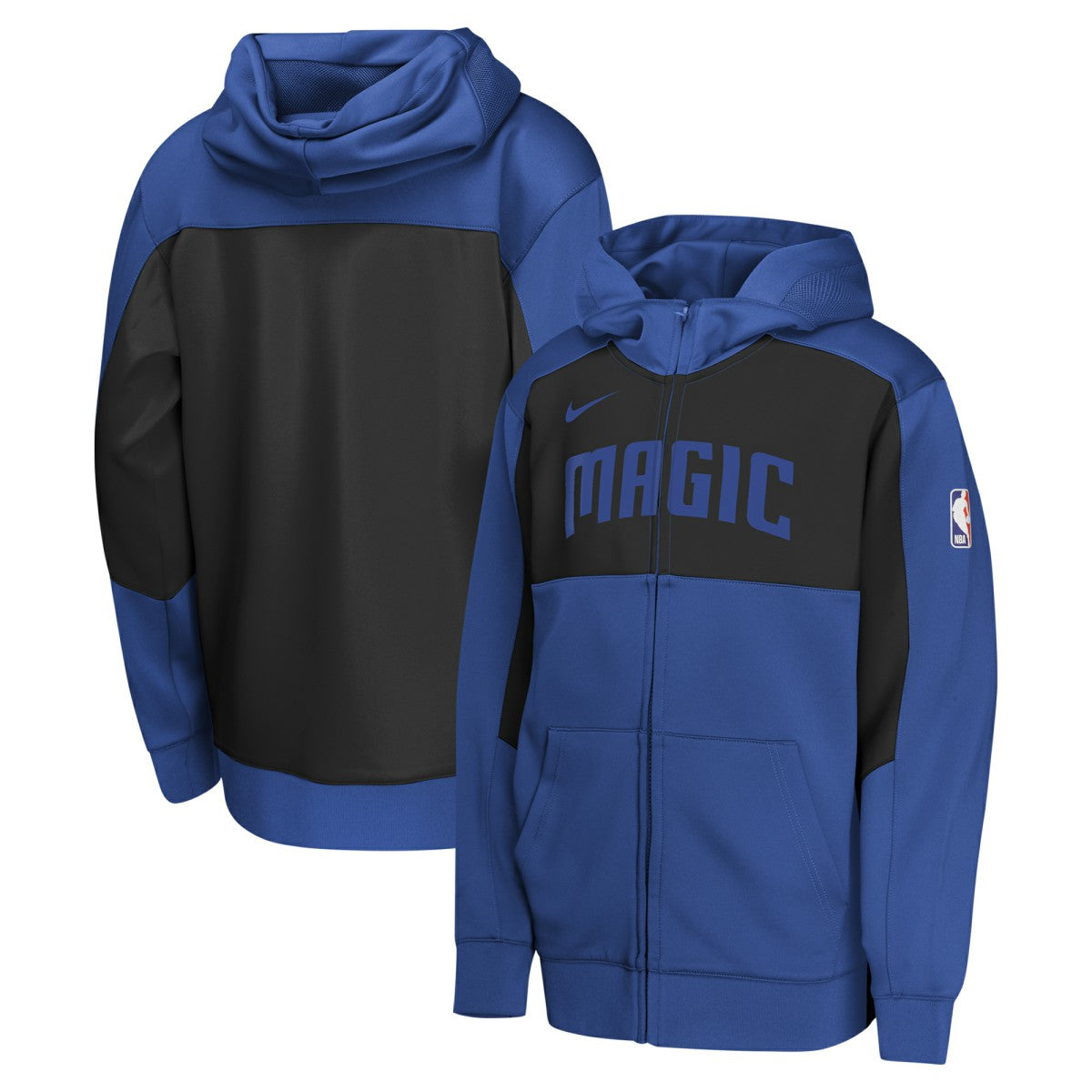 Orlando Magic Youth Authentic On-Court Showtime Performance Full-Zip Hoodie - Blue/Black outlet