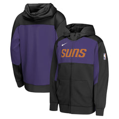 Phoenix Suns Youth Authentic On-Court Showtime Performance Full-Zip Hoodie - Black/Purple discount