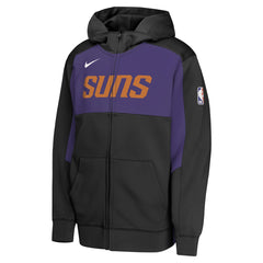 Phoenix Suns Youth Authentic On-Court Showtime Performance Full-Zip Hoodie - Black/Purple discount