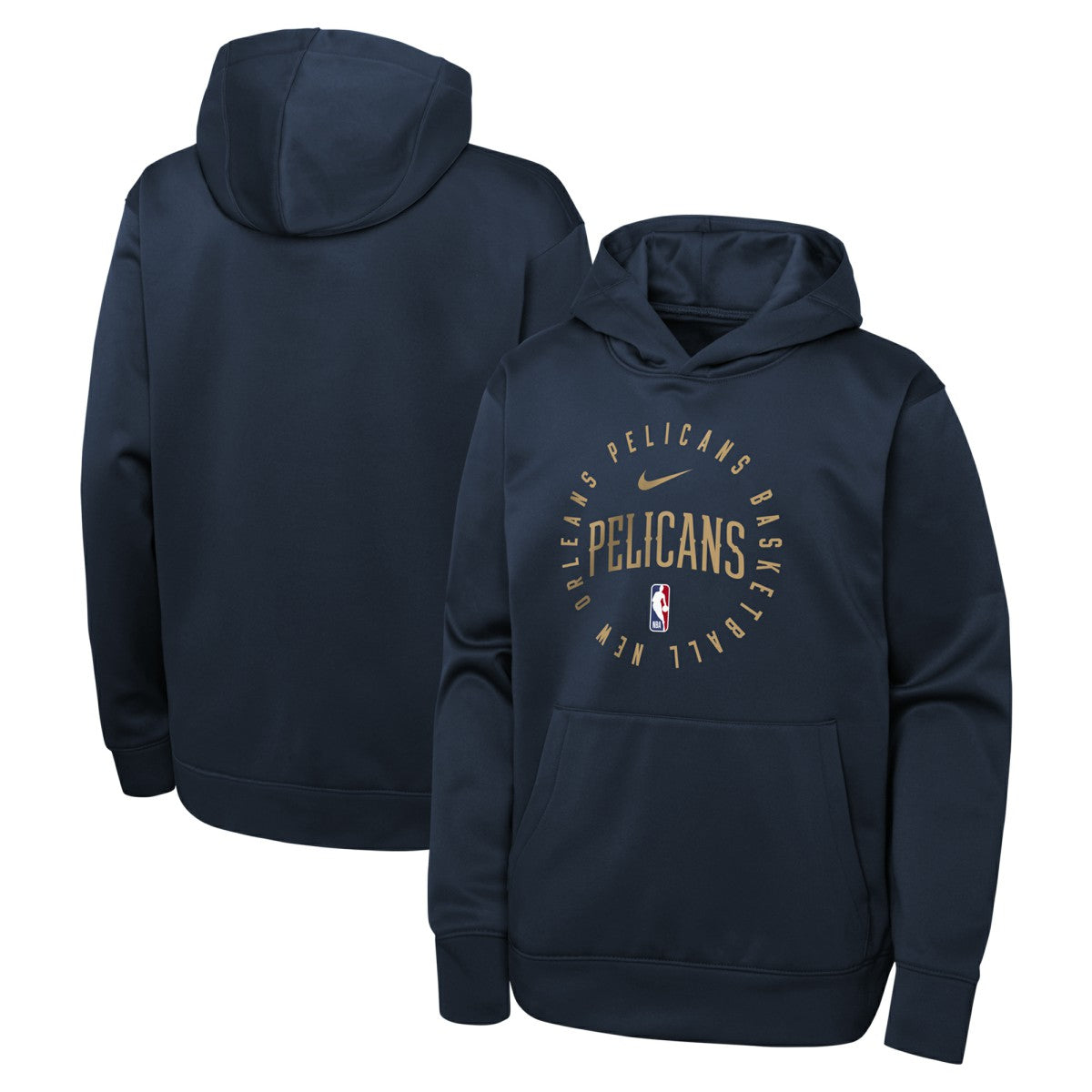 New Orleans Pelicans Youth Performance Practice Spotlight Pullover Hoodie - Navy sale