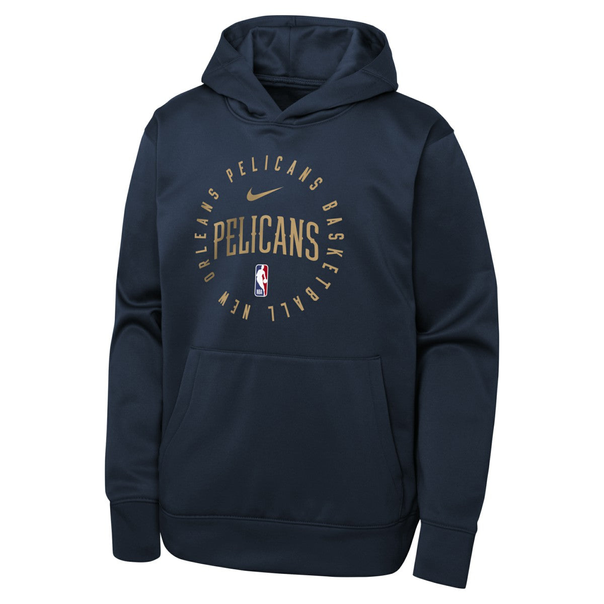 New Orleans Pelicans Youth Performance Practice Spotlight Pullover Hoodie - Navy sale