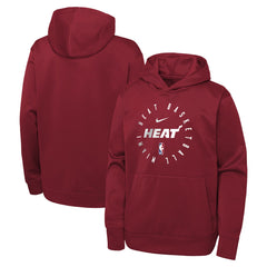 Miami Heat Youth Performance Practice Spotlight Pullover Hoodie - Red sale