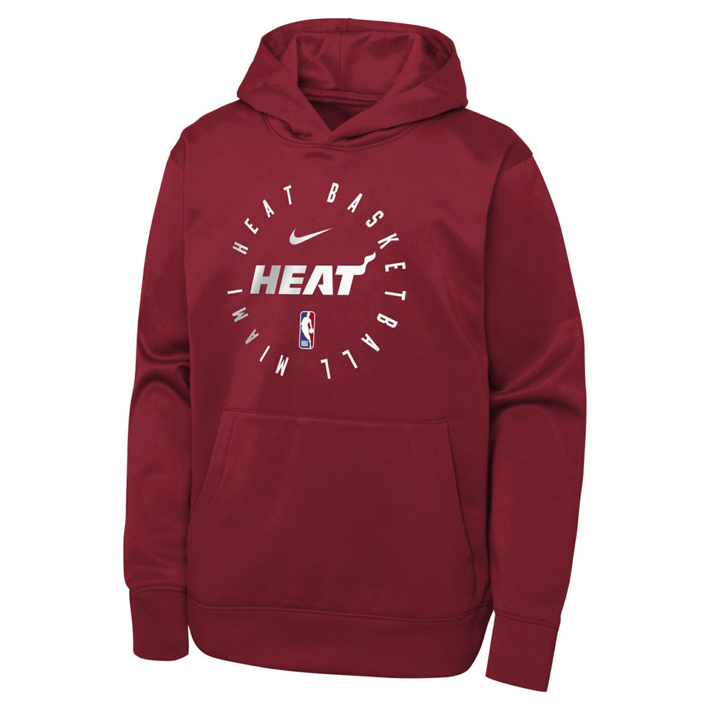 Miami Heat Youth Performance Practice Spotlight Pullover Hoodie - Red sale