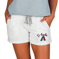 Arizona Diamondbacks Concepts Sport Women's Mainstream French Terry Tri-Blend Shorts Ash